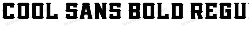 Cool Sans Bold Regul字体转换